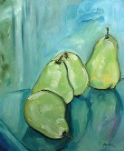 Blue pears Oil
