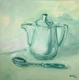 White Pitcher and Spoon Oil