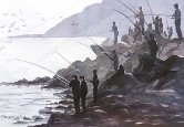 Fishermen Watercolor