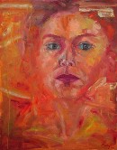 Self Portrait/Mom - 1995 Oil