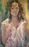 Self Portrait with Wine Oil