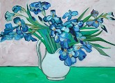 Iris, apres Van Gogh Oil