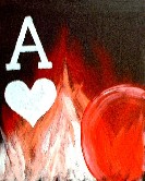 Fiery aces#3 close-up Acrylic