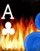 FIRE ACES BLUE#1 Acrylic
