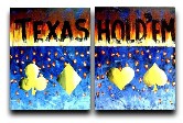 TEXAS HOLD'EM ON FIRE -BLUE DISPLAY