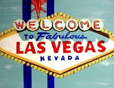 Huge Las Vegas Sign painting Acrylic