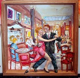 Tango at the Cafe TORTONI Acrylic