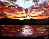 Awesome Sunset #15 Acrylic