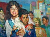 Adele and Her Class (1992) Oil