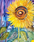 Sunflower Solo Watercolor