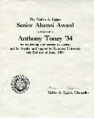 Syracuse University Award (1989) Other