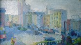 Untitled Town (1932 apx) Oil