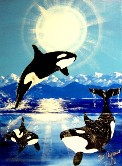 ORCA KILLER WHALES #15 Acrylic