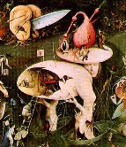 The garden of Earthly Delights by Hyeronimus Bosch (Hell panel detail)