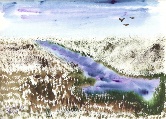 River theme #14 Watercolor
