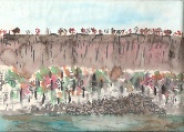 Hudson River Palisades  #22 Watercolor