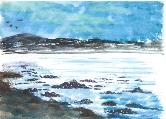 Rocky Shoreline #38 Watercolor