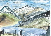 Alpine Theme #49 Watercolor