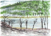 The Harlem River #70 Watercolor