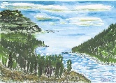 The Big Inlet #89 Watercolor