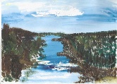 Waterway Theme #59 Watercolor