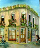 Balconies of San Telmo Watercolor