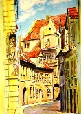 Prague, Mala Strana Watercolor