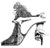 Woman Shoe Pen and Ink