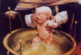 INFANT BAPTISM Watercolor