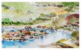 Noyo River Watercolor