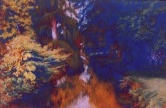 THE CREEK AT SOUTHWOODS Pastel