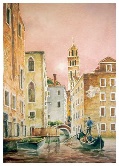 Going Home - Venice Watercolor