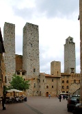 San Gimignano Towers Photography, Color