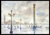 Venice: Cloudy with Showers Watercolor