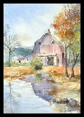 Napa Barn Watercolor