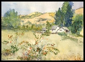Springtime in Sunol Watercolor