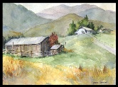 Ashland Barns Watercolor