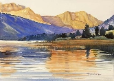 June Lake Watercolor