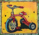 THE NOTORIOUS RED TRIKE Etching