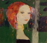 Red Haired Girl Oil