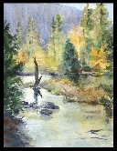 Merced River 2 Watercolor