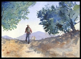 Briones Hikers Watercolor