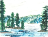 109 Trees Watercolor