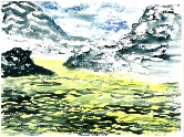 132 Sunshine on the Lake Watercolor