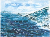 134 Waves Watercolor