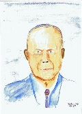142 Eisenhower Watercolor