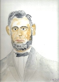 149 Abe Lincoln Watercolor