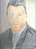 151 Bill Clinton Watercolor