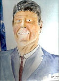 160 Ronald Reagan Watercolor