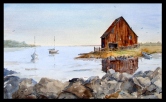 Boat House Watercolor